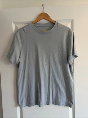 H&M Light Gray Crew Neck Short Sleeve Tee